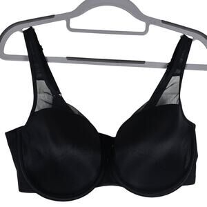 Cacique Illusion Full Coverage Lightly Padded Underwire Black Women Bra 40DD NWT